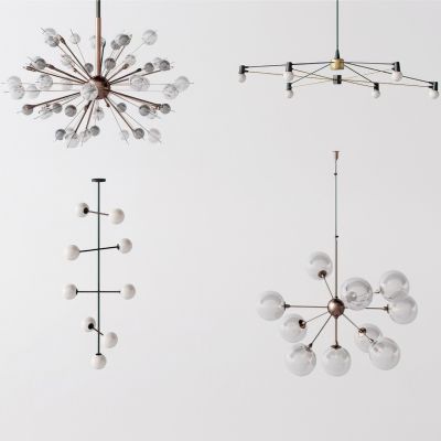 现代吊灯3D模型