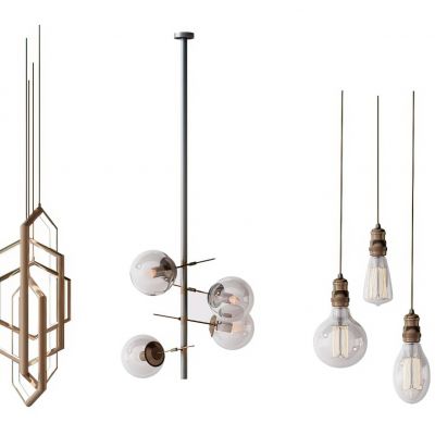 现代吊灯3D模型