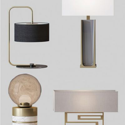 现代台灯3D模型