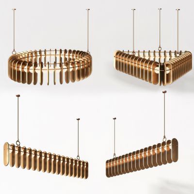 现代金属吊灯组合