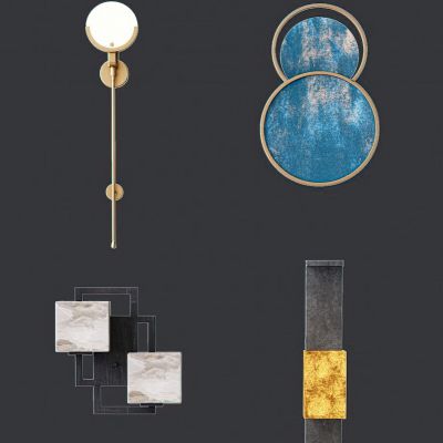 现代壁灯3D模型