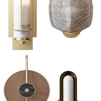 现代壁灯3D模型