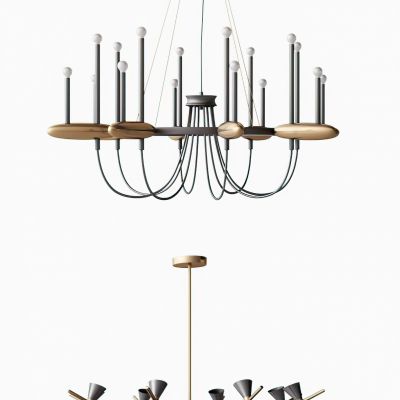 现代吊灯3D模型