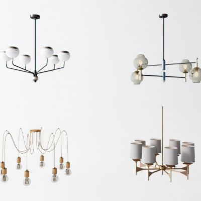 现代吊灯3D模型