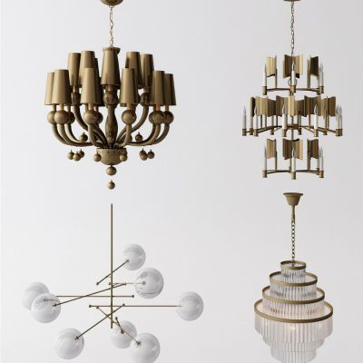 现代吊灯3D模型