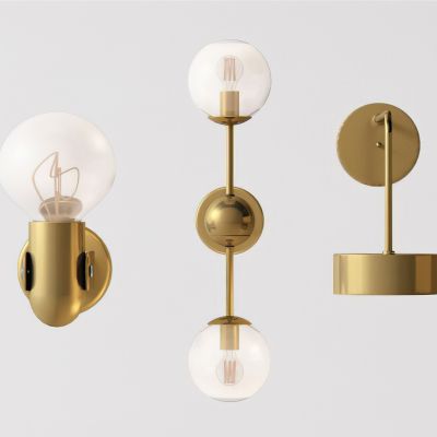 现代壁灯3D模型