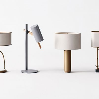 现代台灯3D模型