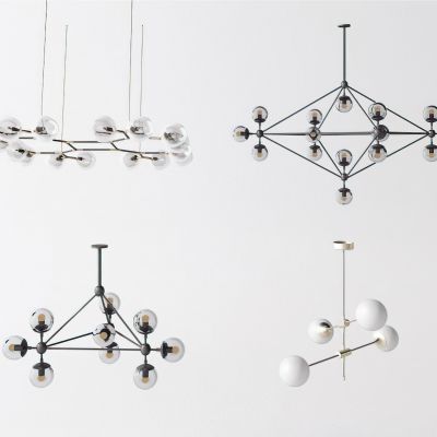 现代吊灯3D模型