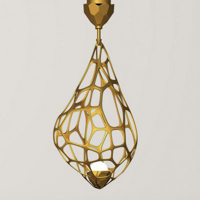 现代金属吊灯3D模型