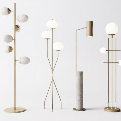 现代落地灯3D模型