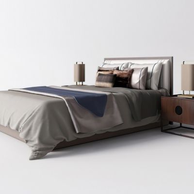 现代双人床床头灯