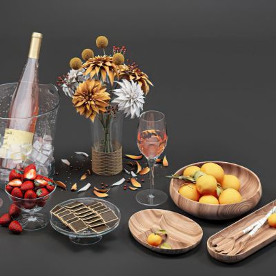 现代食物饰品摆件
