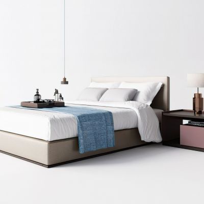 现代床品床头柜