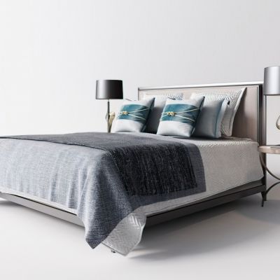 现代双人床床头灯