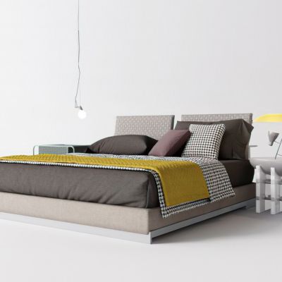 现代床品床头柜