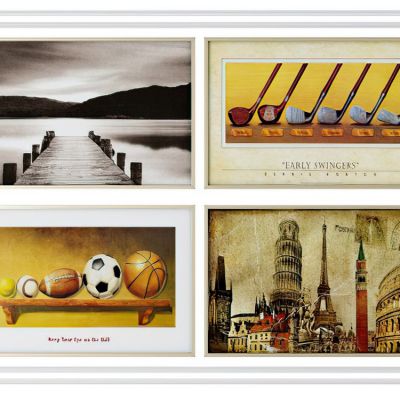 现代横幅挂画组合