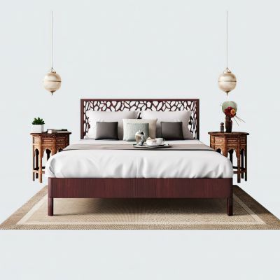 东南亚卧室床品