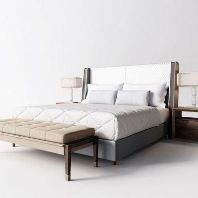 现代床品床尾凳