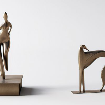 现代抽象人物雕像