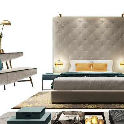 样板房卧室床品