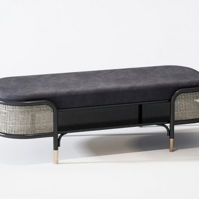 新中式床尾凳3D模型