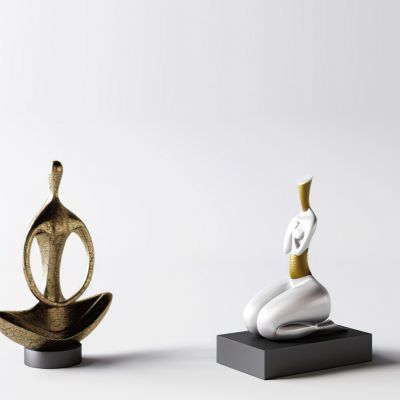 现代抽象人物雕像