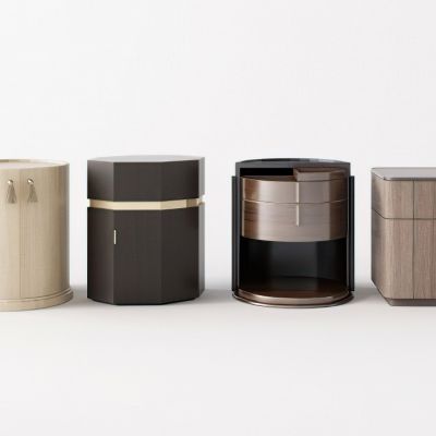 现代床头柜组合