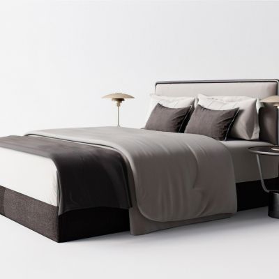 现代双人床床头灯