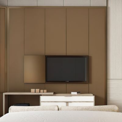 现代样板间电视背景墙