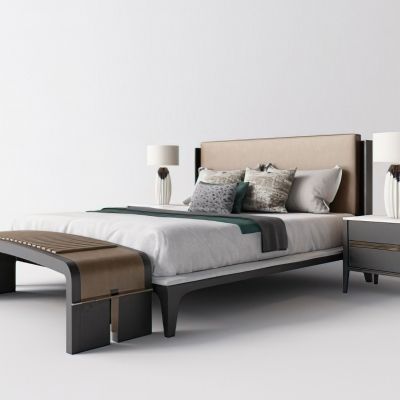 新中式床品床头柜台灯