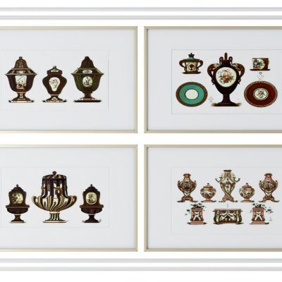 现代横幅挂画组合