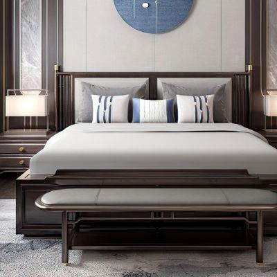 新中式卧室床品