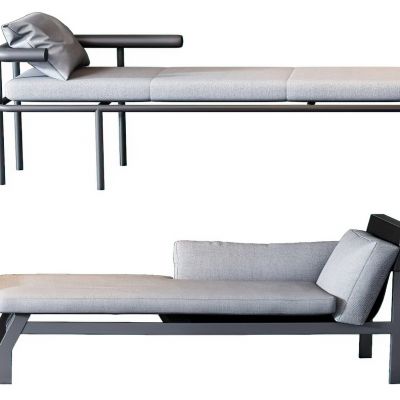 现代贵妃椅床尾凳