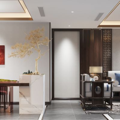 新中式客餐厅厨房