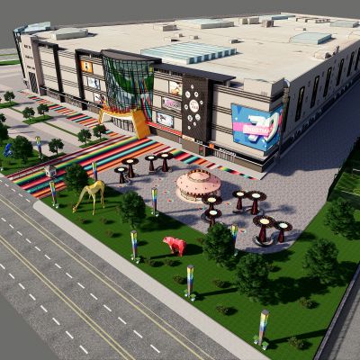 商场外立面及景观