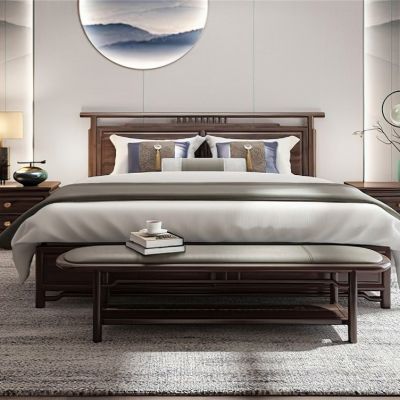 新中式卧室床品