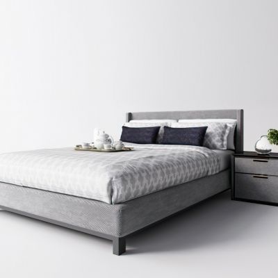 现代床品床头柜