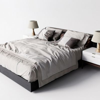 现代双人床床头灯