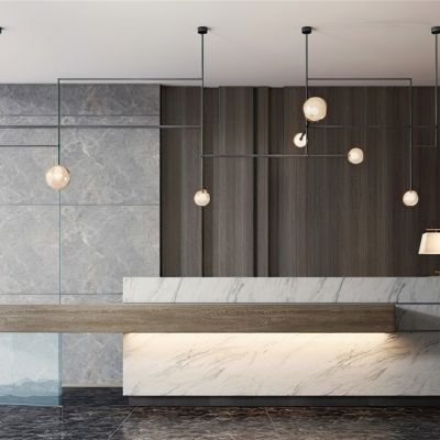 接待前台3D模型