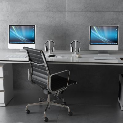 现代电脑 主机 办公桌