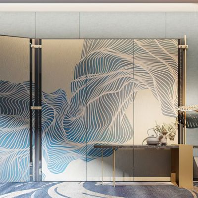 现代屏风端景台