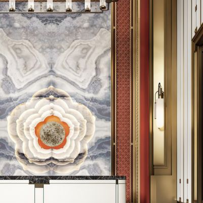 新中式售楼处前台接待