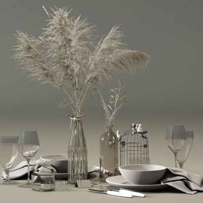 现代餐具装饰品摆件