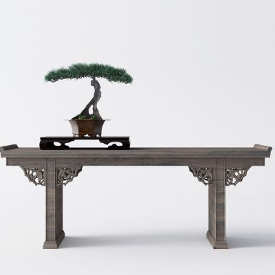 中式盆景案台