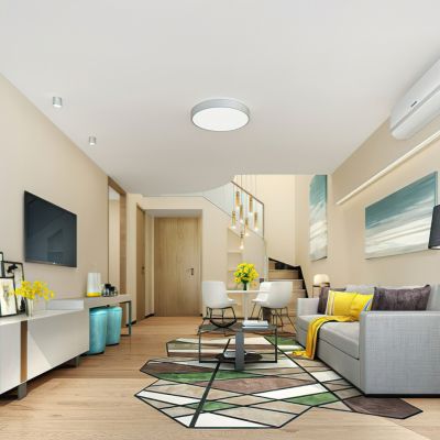 简约客餐厅3D模型