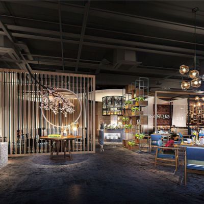 现代工业风餐厅