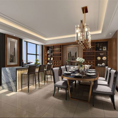 现代样板房餐厅