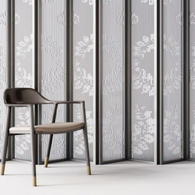 现代屏风休闲椅子