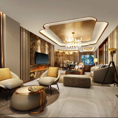 现代豪华客餐厅