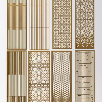 现代屏风隔断
